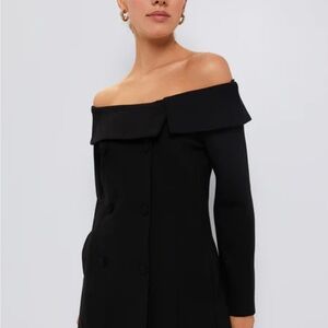NWT Pomander Place Strapless Black Ponte Remington Dress